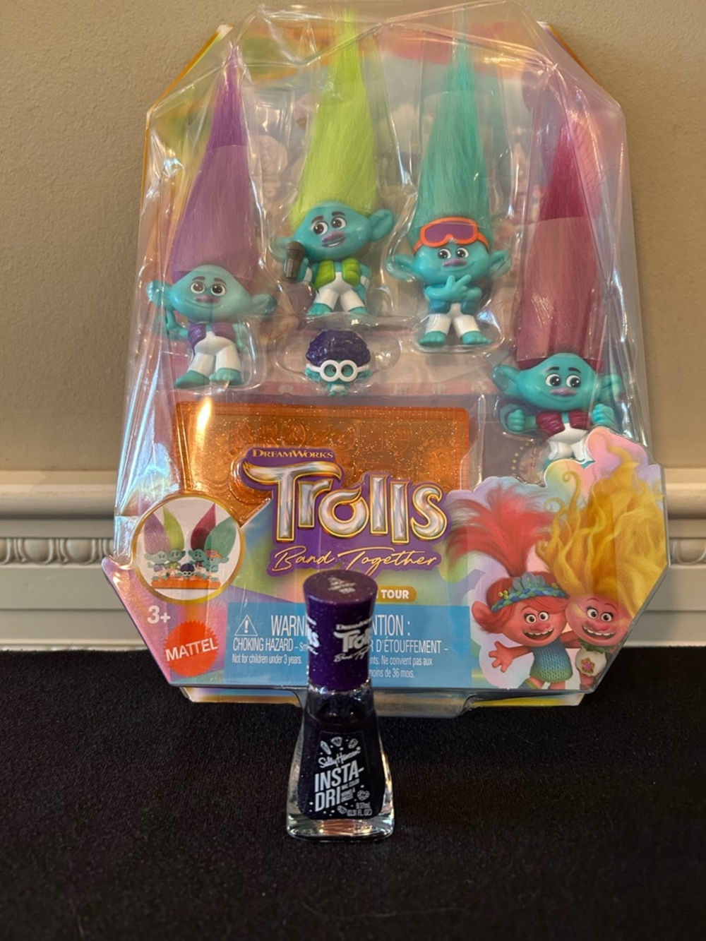 Trolls Band Together Mini Figures - Bonus Trolls Nail Polish